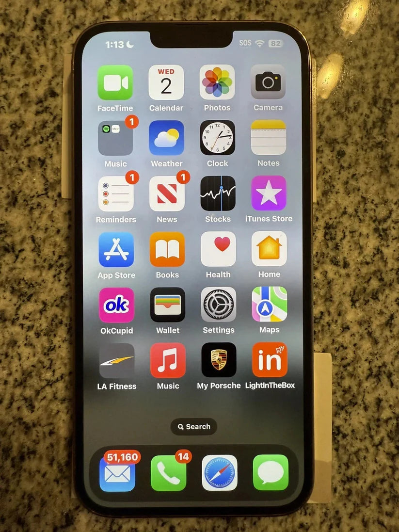 Original Unlocked iPhone 13 Pro Max 6.7" Super Retina OLED 128GB 256GB ROM 6GB RAM A15 IOS Face ID NFC 5G LTE Mobile Phone